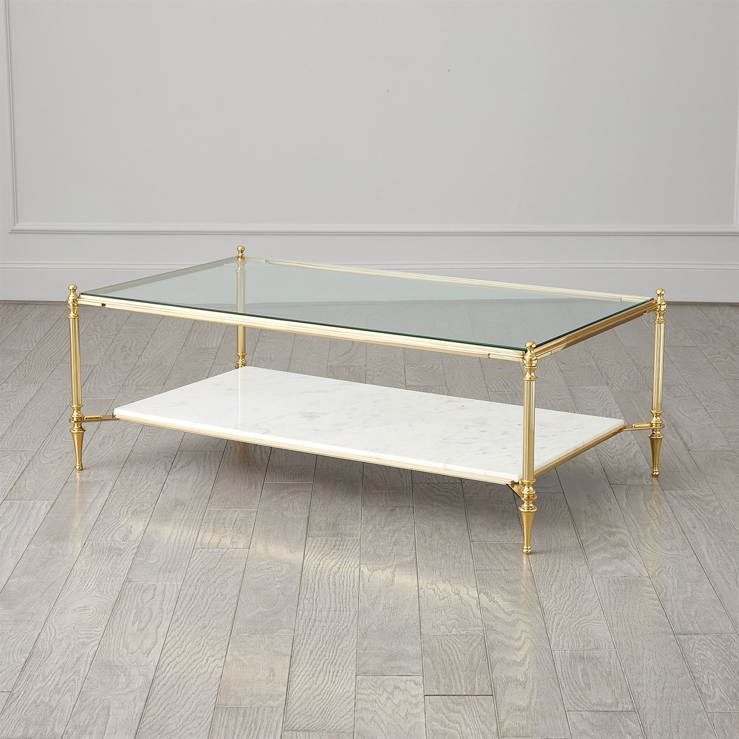 Medford Cocktail Table - Brass