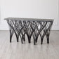 Vector Console - Natural Iron w/Black Marine Leather Marble
