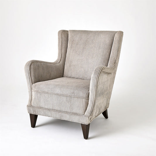 Lounge Chair - Wide Wale Corduroy - Smoke