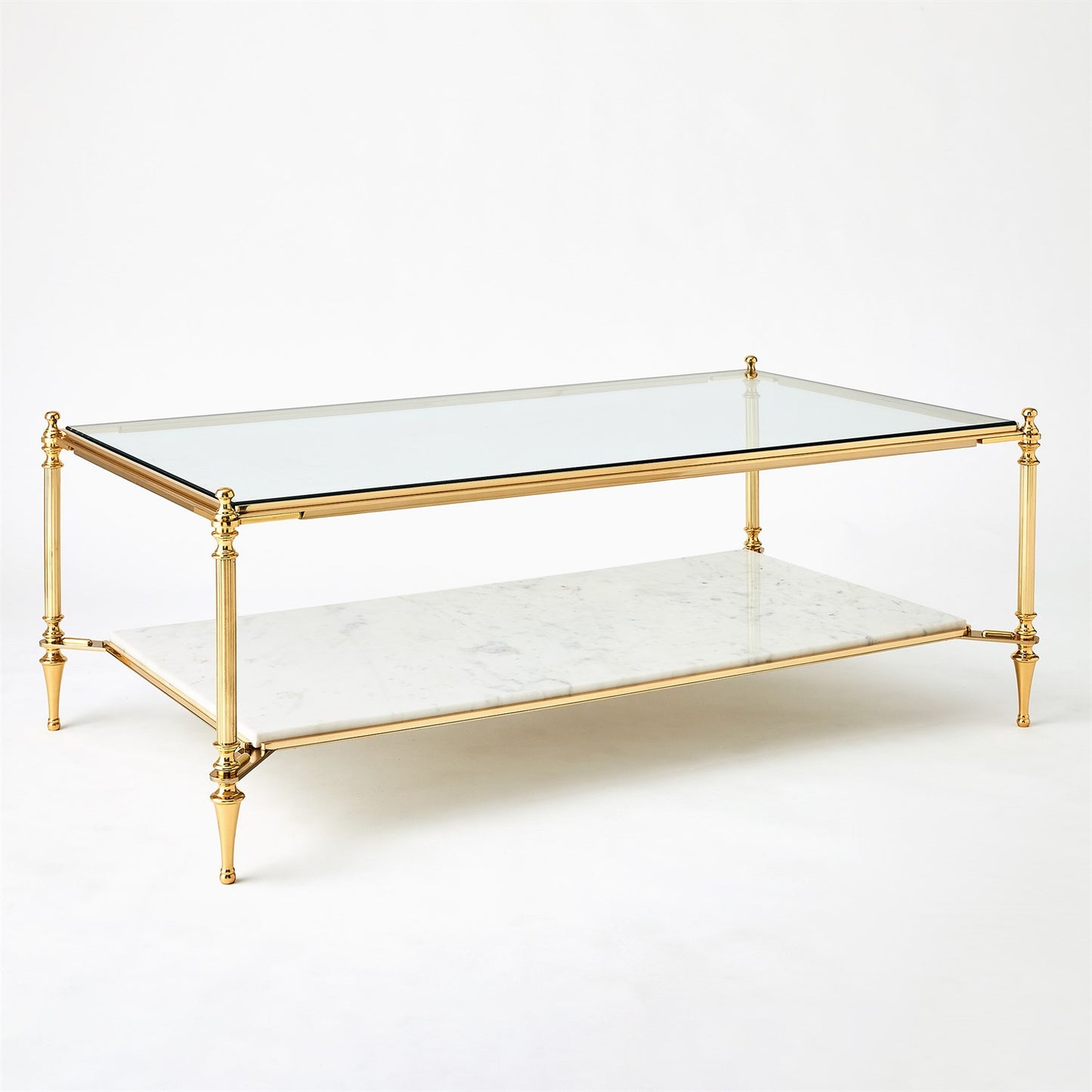 Medford Cocktail Table - Brass