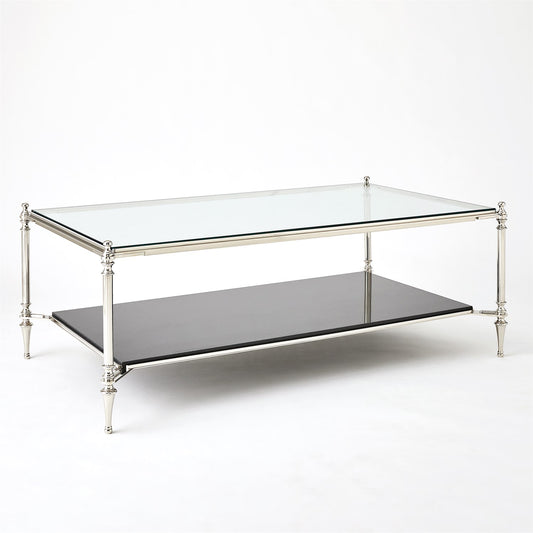 Medford Cocktail Table-Nickel