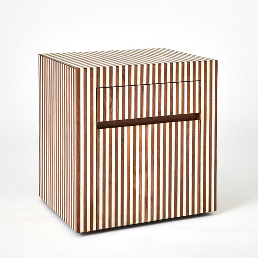 Sienna Filing Cabinet - Walnut/Bone