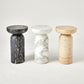 Tumble Accent Table - Travertine