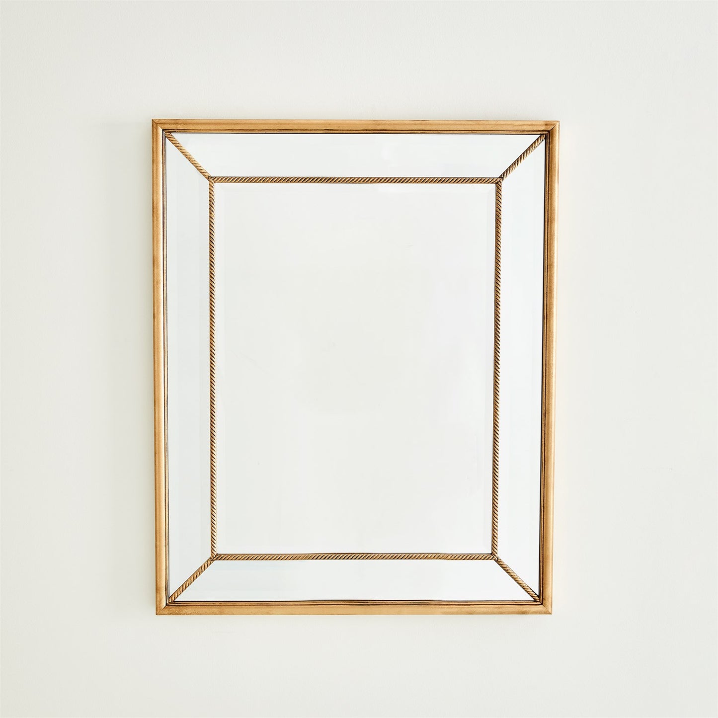 Gilded Rope Mirror - Gold Leaf