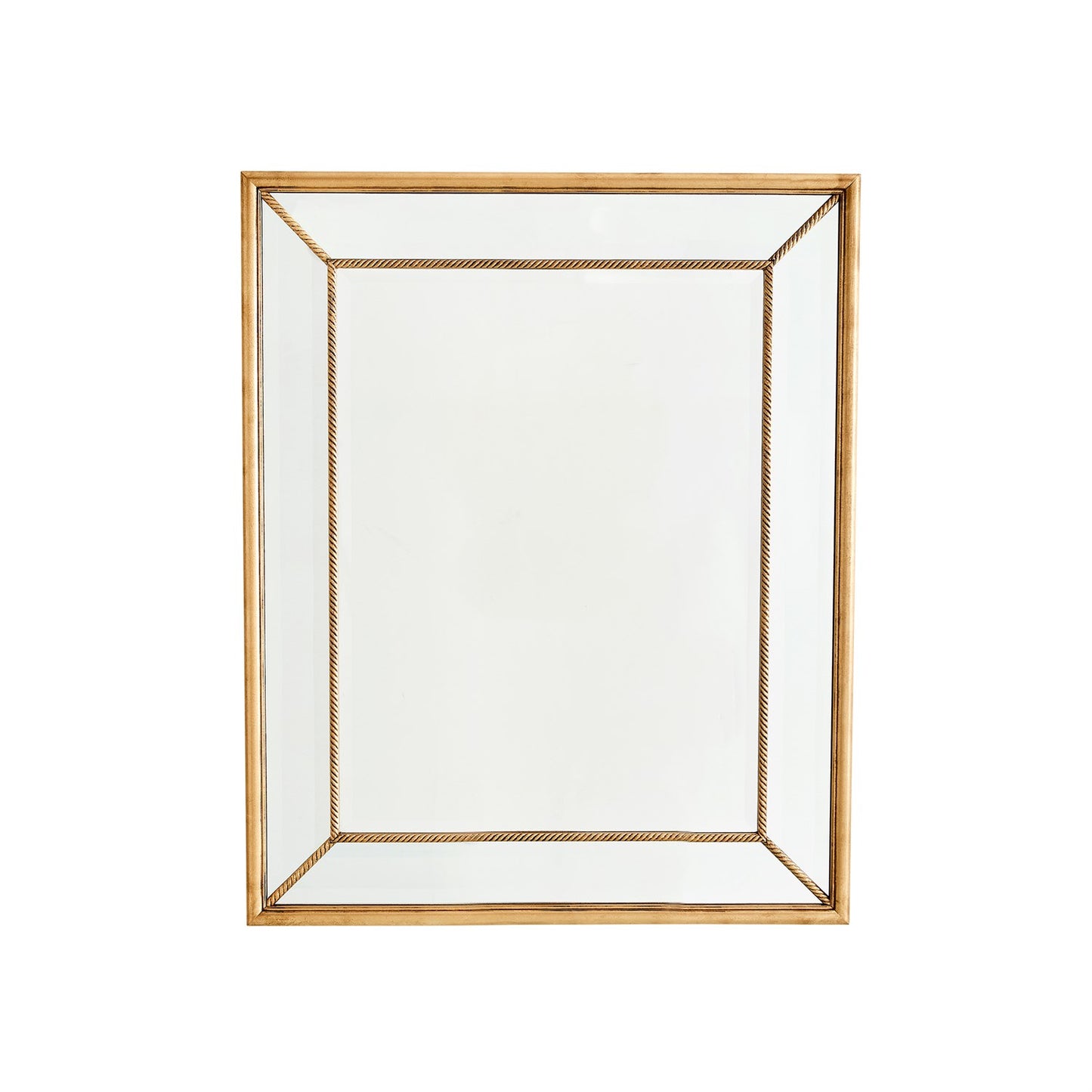 Gilded Rope Mirror - Gold Leaf