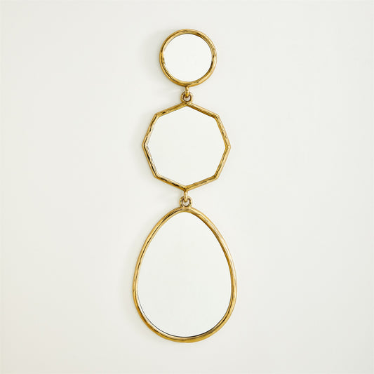 Cascade Mirror - A - Shiny Brass