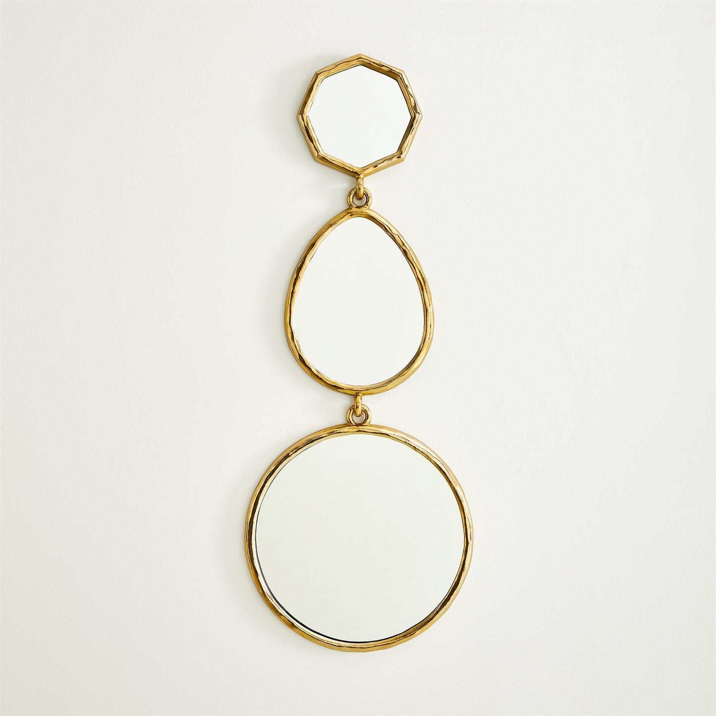 Cascade Mirror - B - Shiny Brass