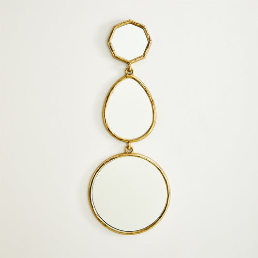 Cascade Mirror - B - Shiny Brass