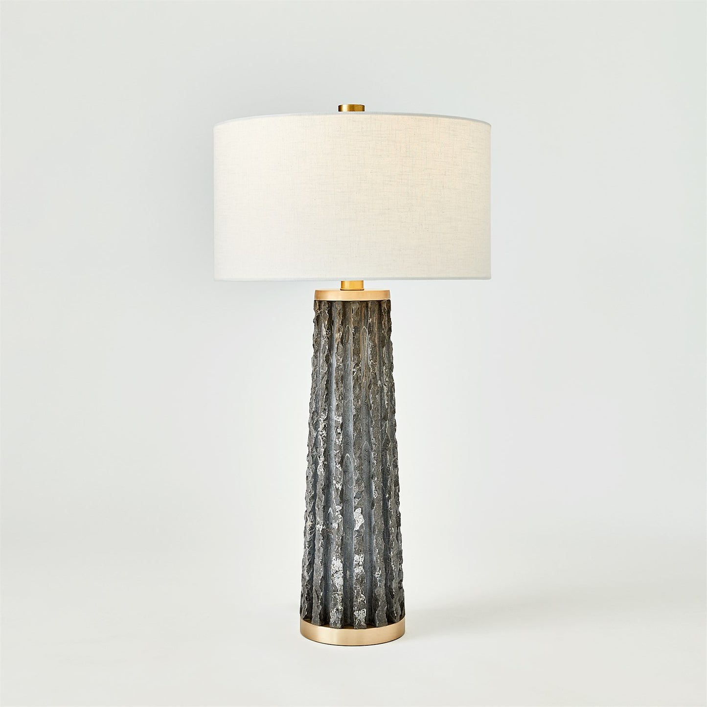 Quarry Table Lamp - Black Marble