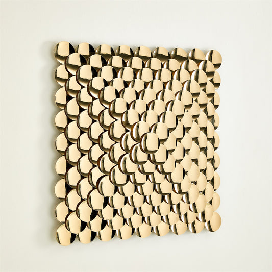 Pyramid Wall Decor - Brass