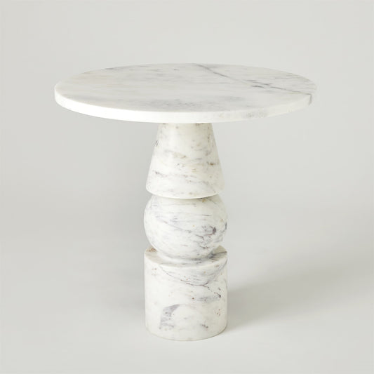 Cargo Table - Banswara White Marble