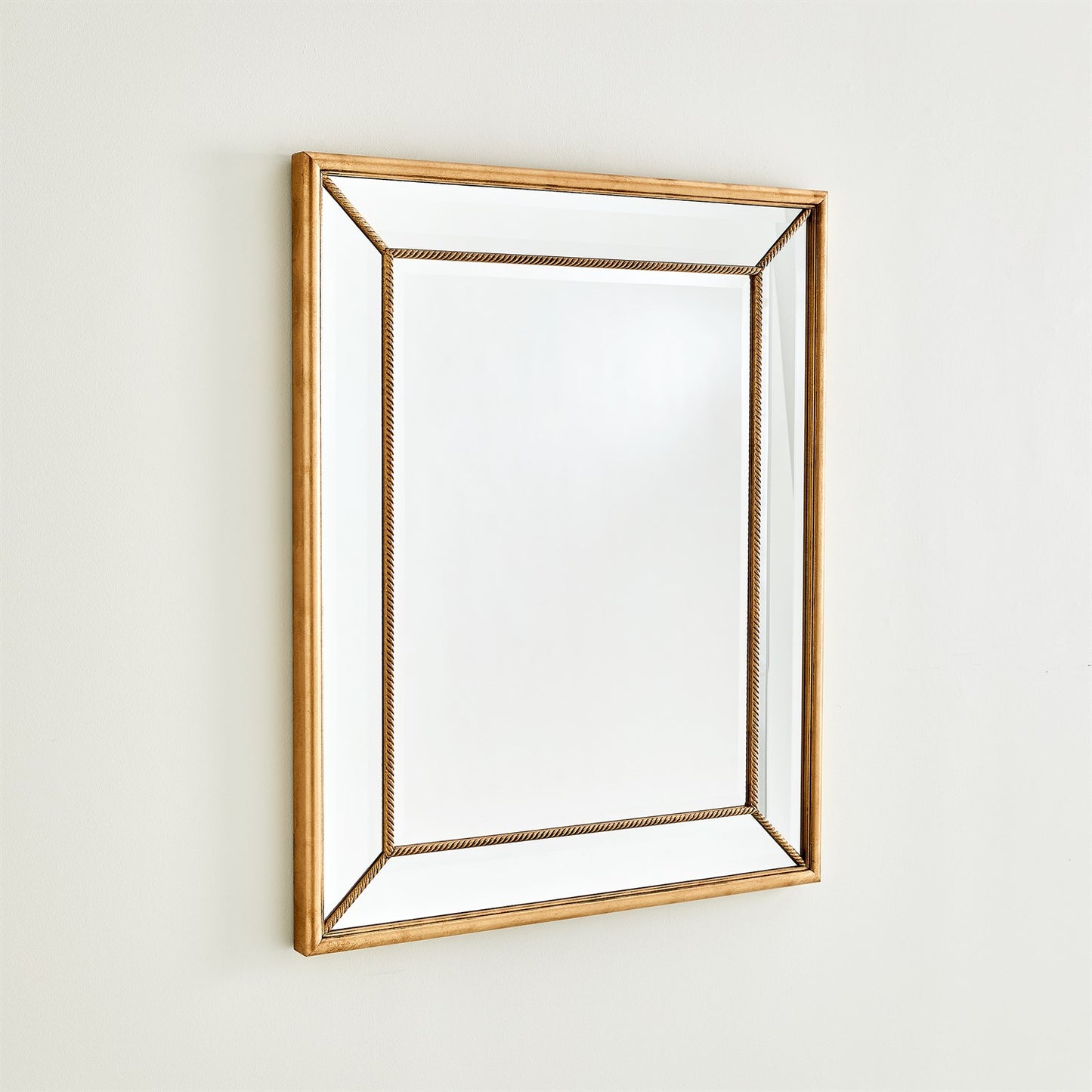 Gilded Rope Mirror - Gold Leaf