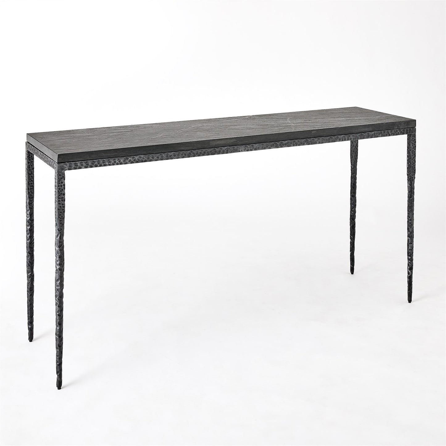 Forrester Console - Blackened/ Flamed Marble - Lg