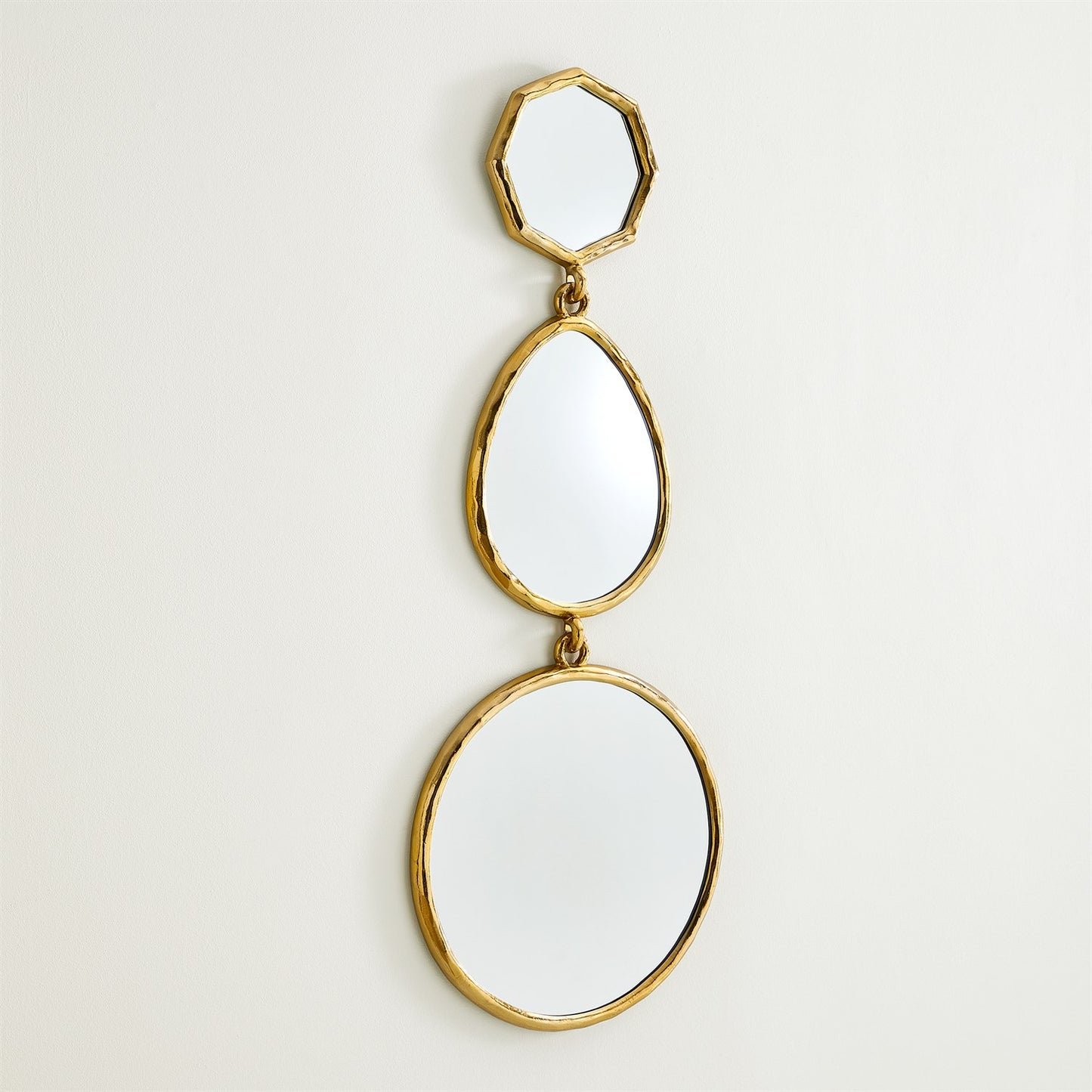 Cascade Mirror - B - Shiny Brass