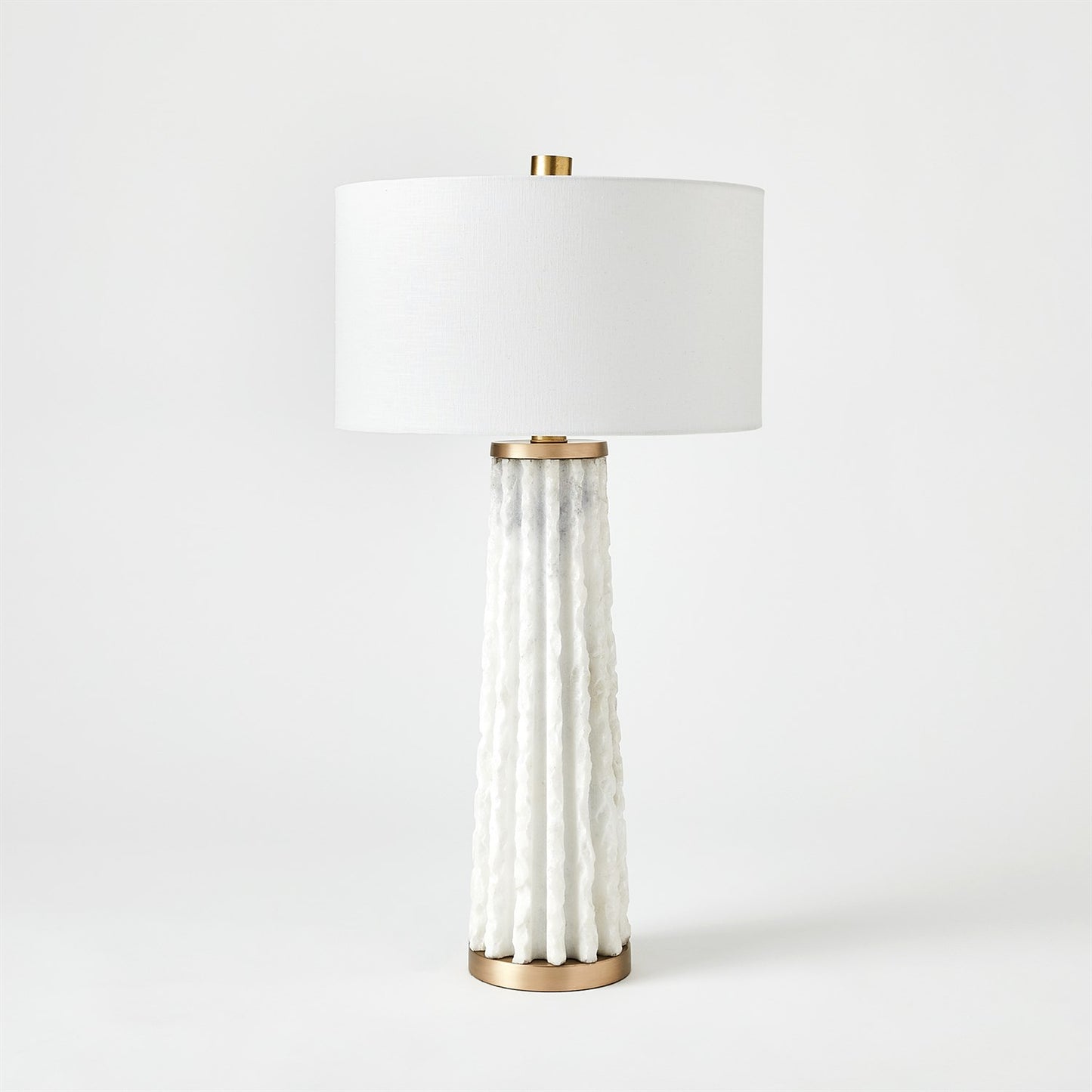 Quarry Table Lamp - White Marble