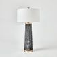 Quarry Table Lamp - Black Marble