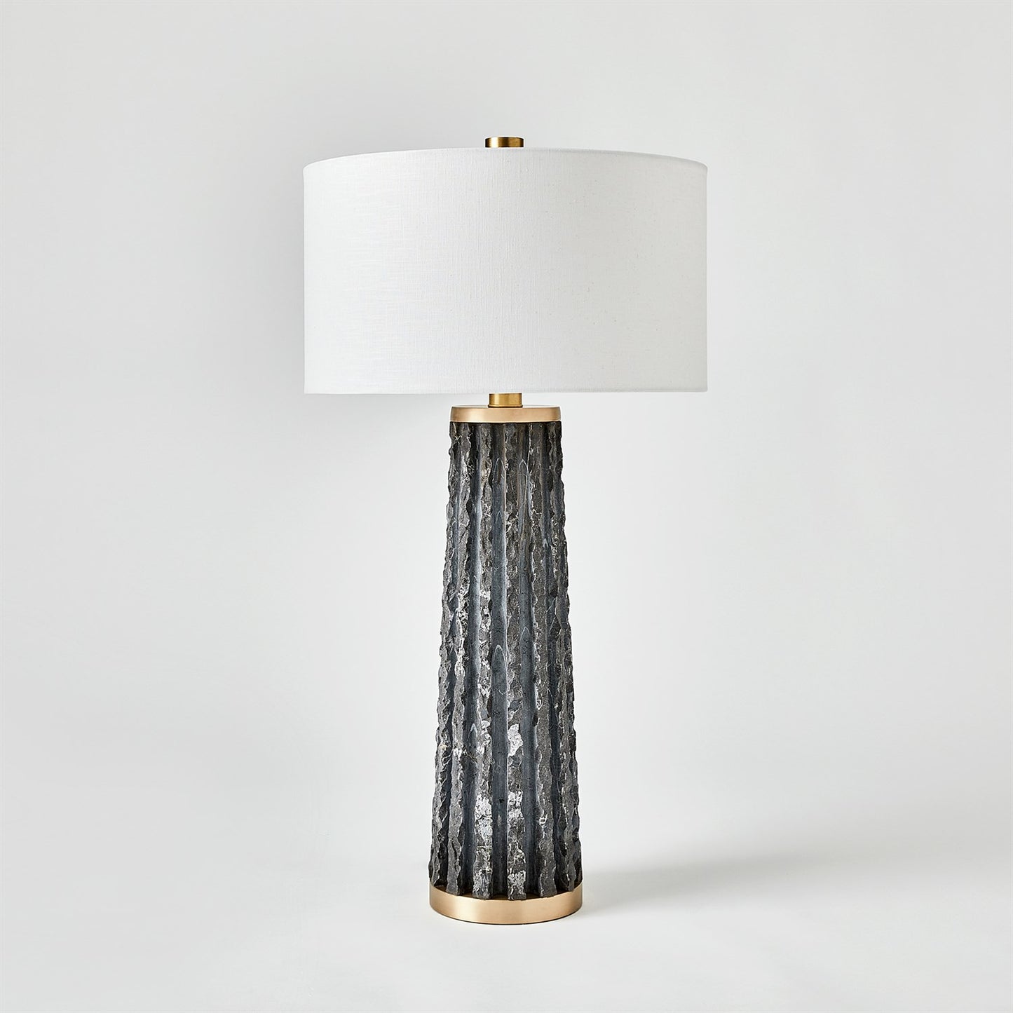 Quarry Table Lamp - Black Marble