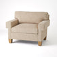 Square Arm Chair-Natural