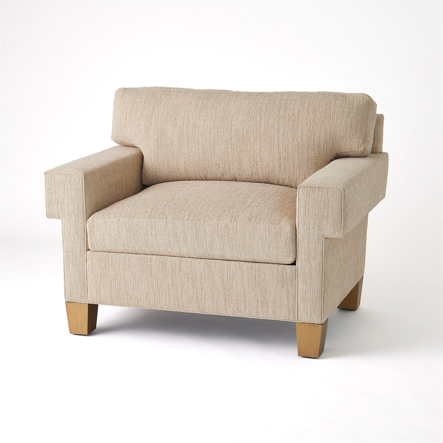 Square Arm Chair-Natural