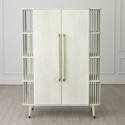 Arbor Tall Cabinet-White Washed