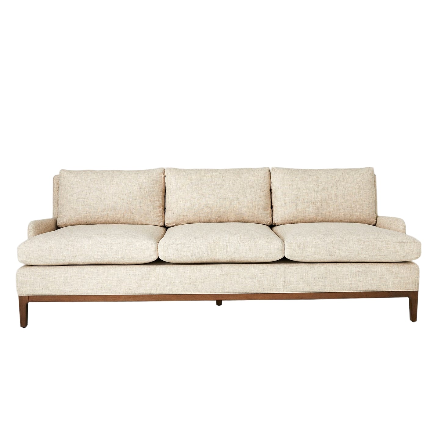 Laguna Sofa - Natural Wood - Muslin