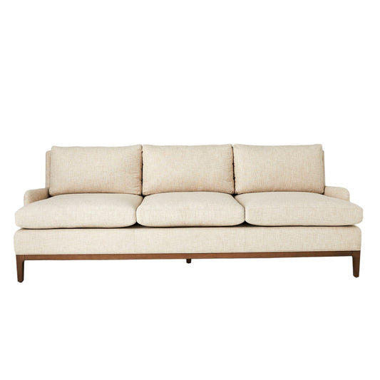 Laguna Sofa - Natural Wood - Muslin