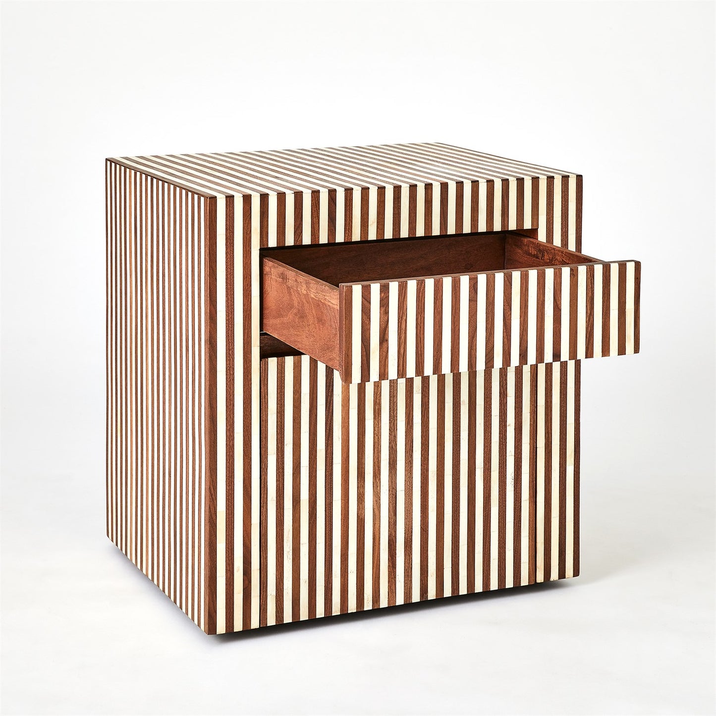 Sienna Filing Cabinet - Walnut/Bone