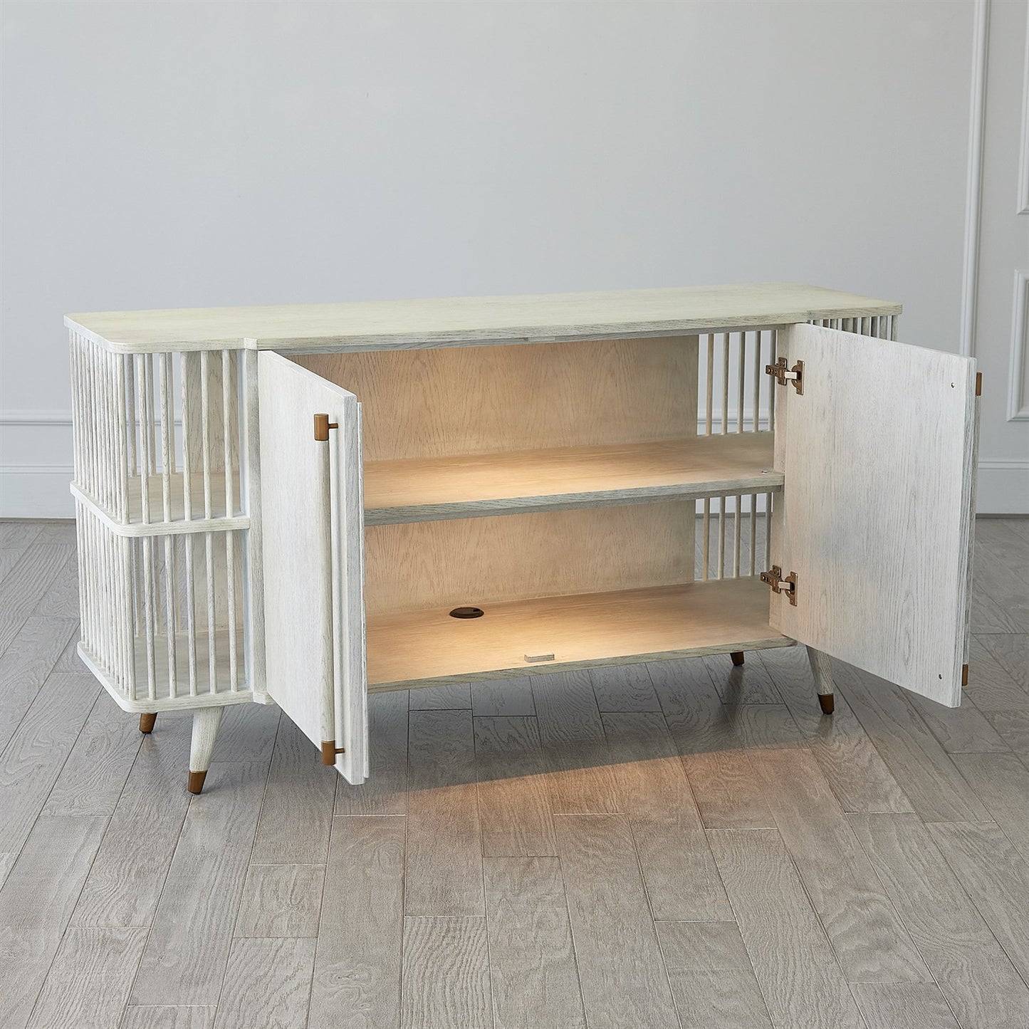 Arbor Tall Cabinet - Whitewashed Finish (Copy)