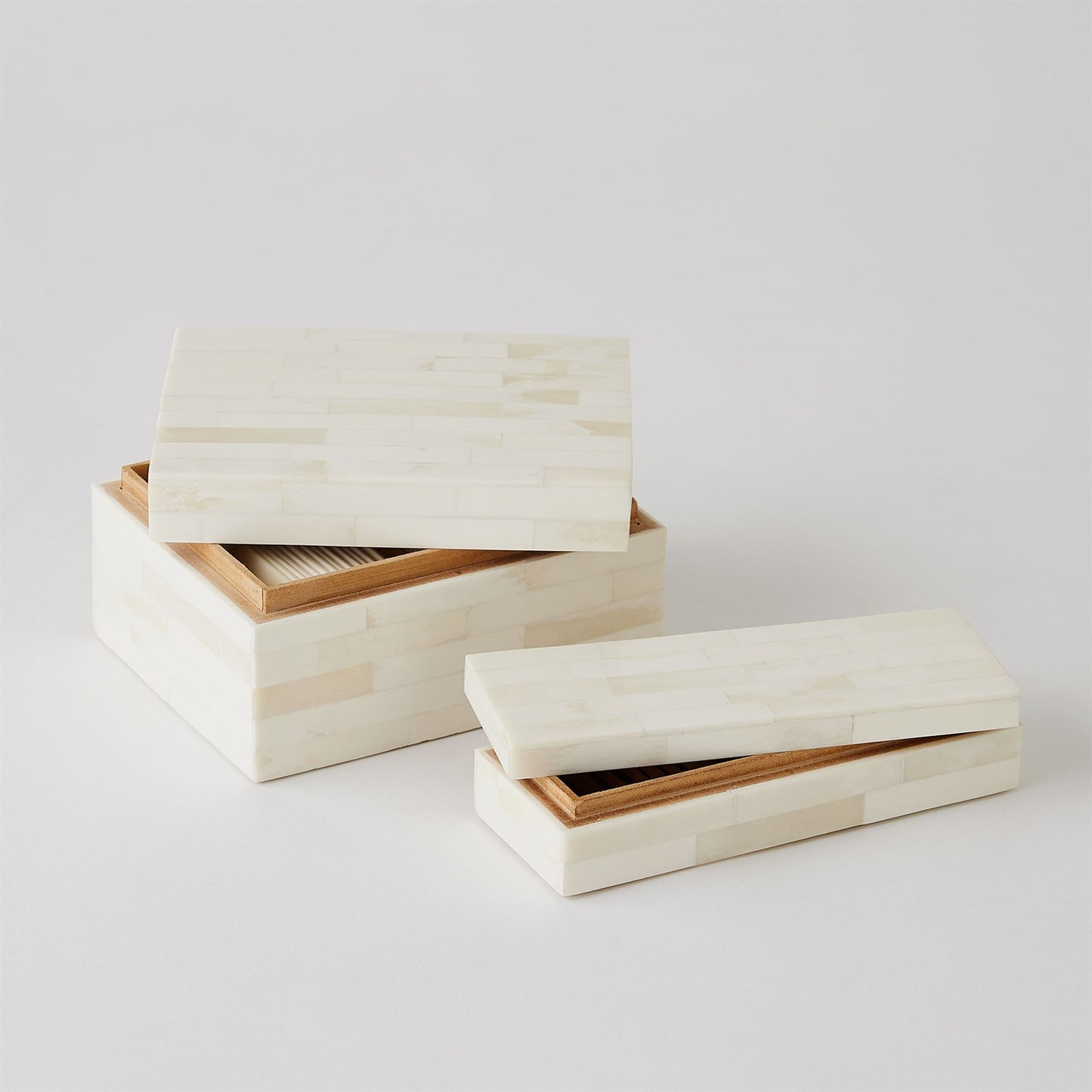 Boxed Bone Card Set-Ivory