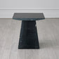 Aero Side Table - Black Leathered Marble