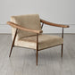 L. Brooks Fabric / Leather Chair - Bronze