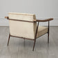 L. Brooks Fabric / Leather Chair - Bronze