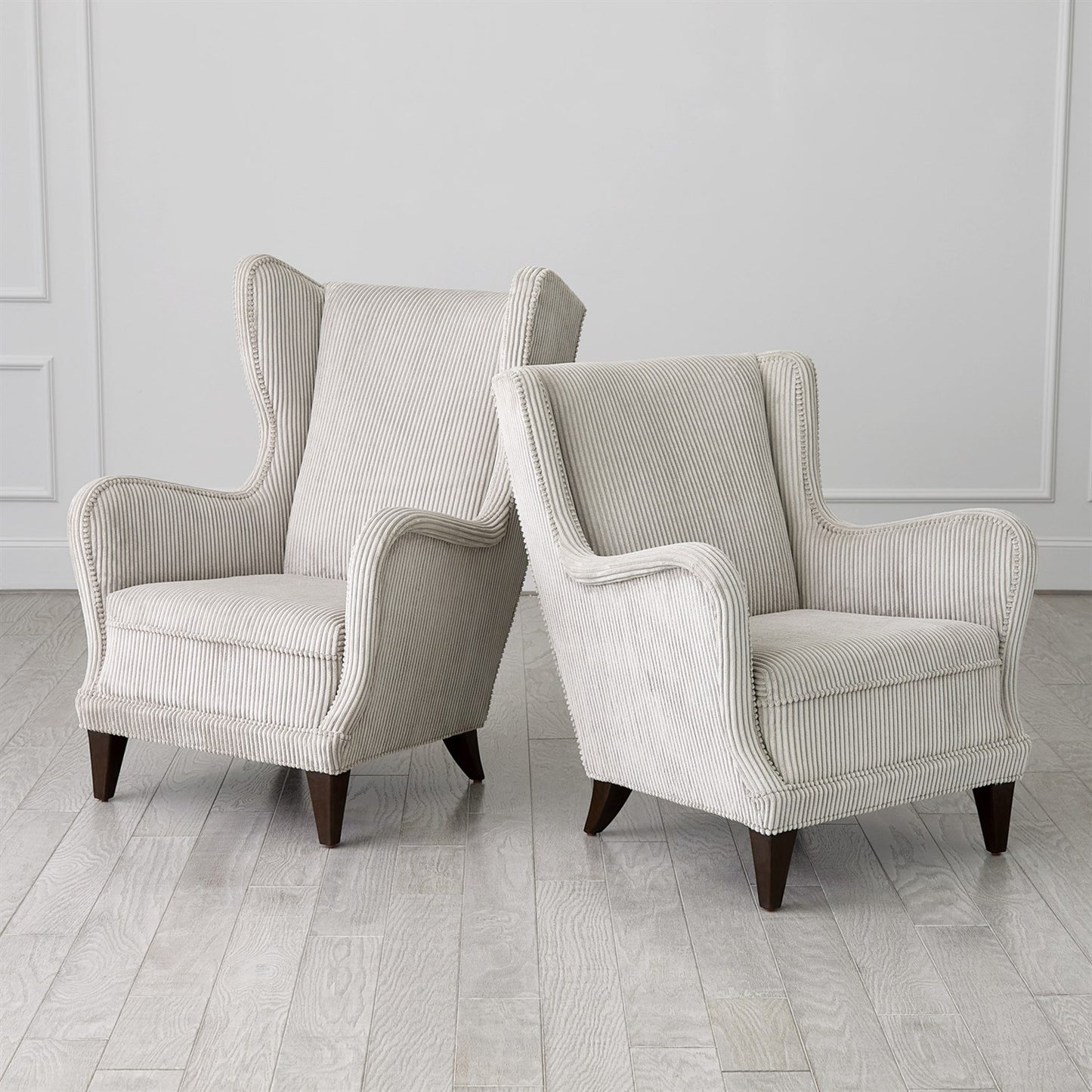 Lounge Chair - Wide Wale Corduroy - Smoke
