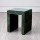Posh Side Table - Hair-On-Hide Green