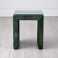 Posh Side Table - Hair-On-Hide Green