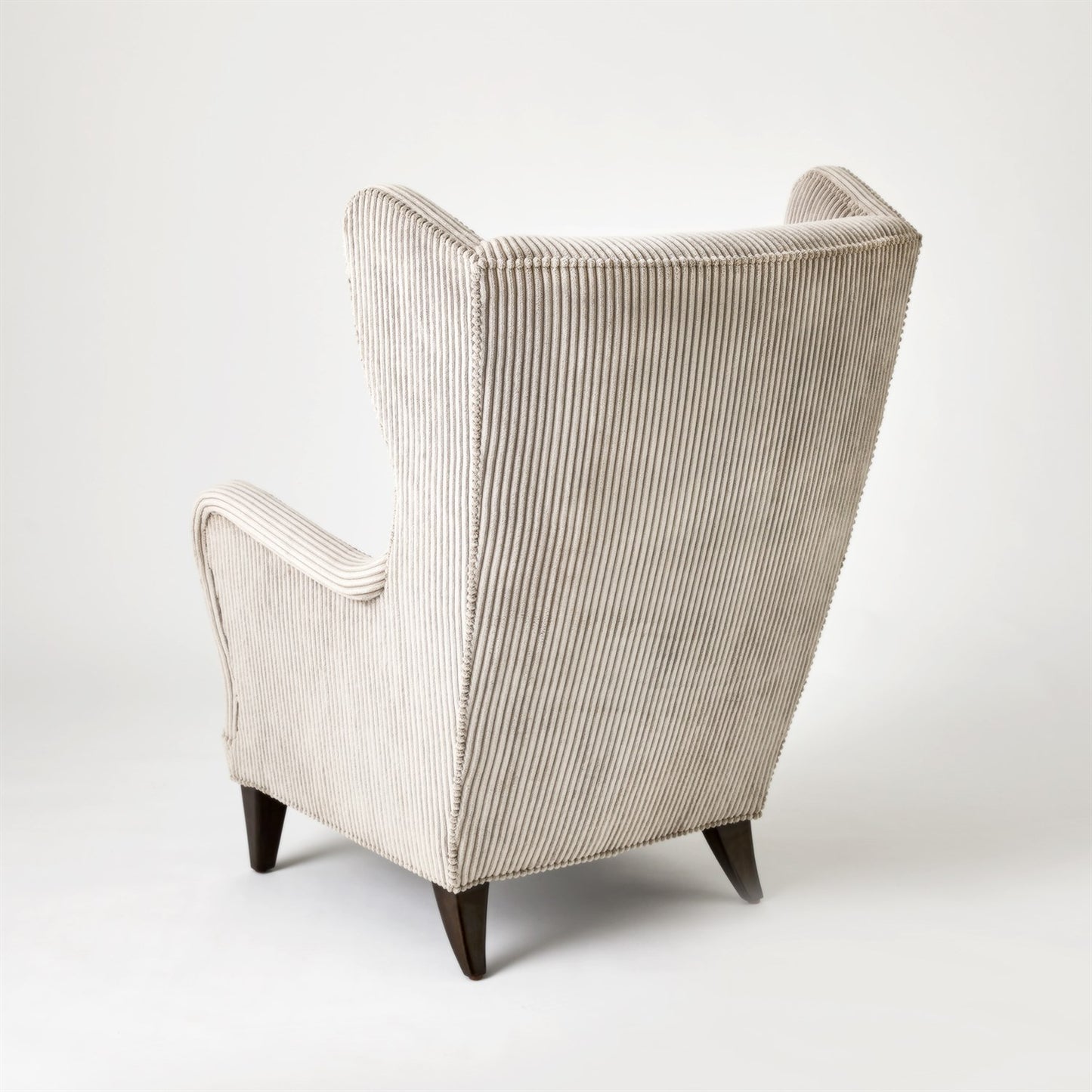 Wing Chair - Wide Wale Corduroy - Smoke