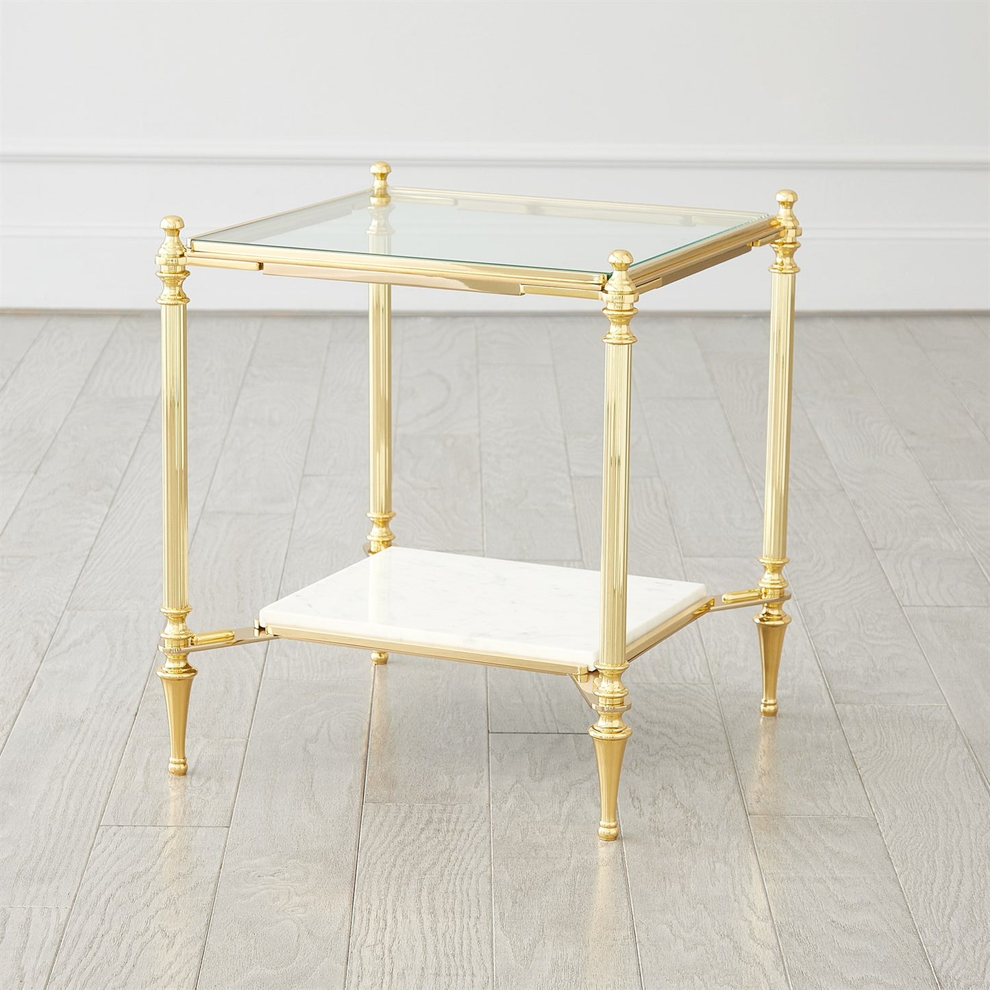 Medford Side Table - Brass