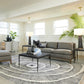 Forrester Side Table - Blackened/ Flamed Marble - Grats Decor Interior Design & Build Inc.