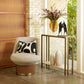 Kraft Console - Light Bronze w/Travertine