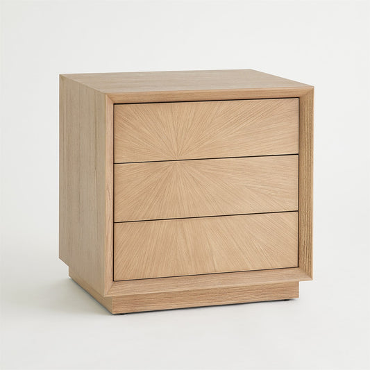 Burst Bedside Chest-  Nutmeg - Left