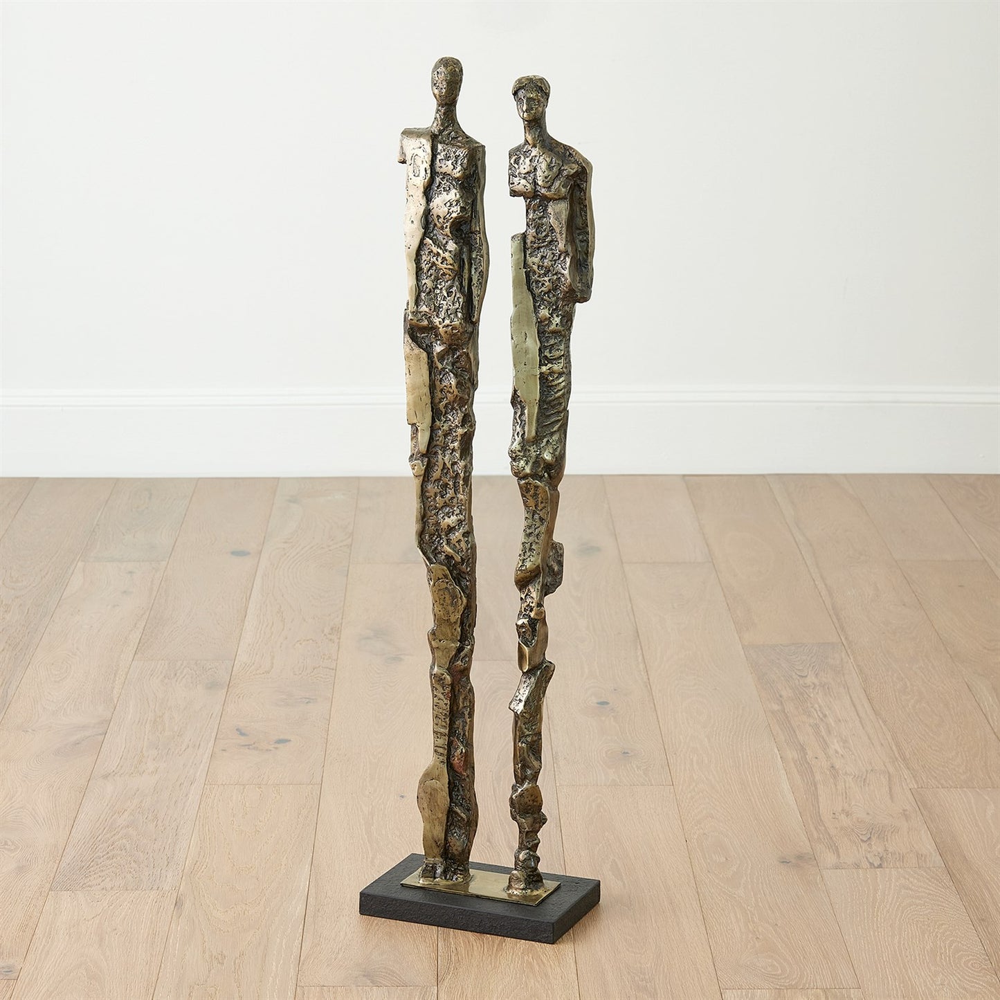 Abstract Couple Sculpture - Brass