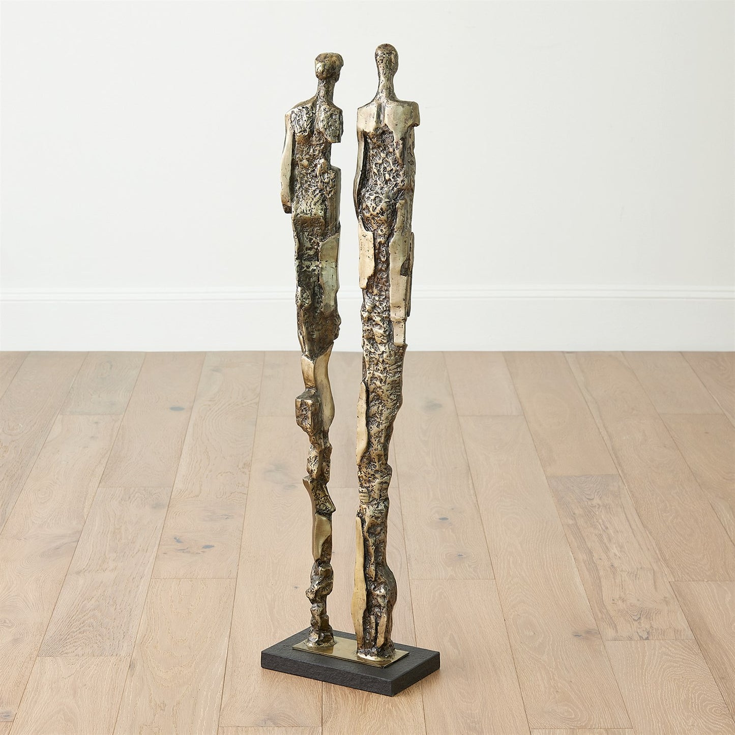 Abstract Couple Sculpture - Brass