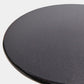 Faux Bois 17"Dia Side Table - Black