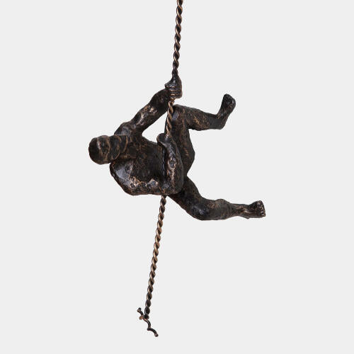 Climbing Man Wall Mounted Sculptures S/3 - Grats Decor Interior Design & Build Inc.