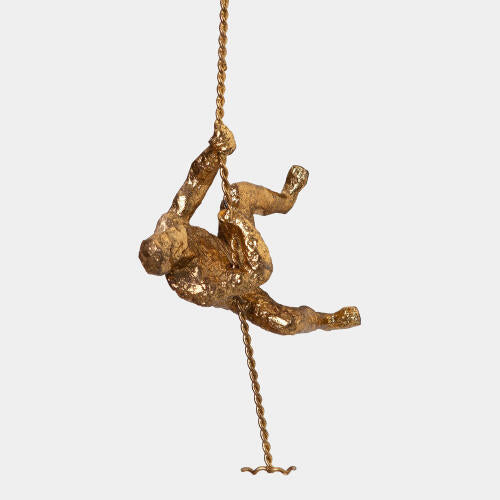 Climbing Man Wall Mounted Sculptures S/3 - Grats Decor Interior Design & Build Inc.