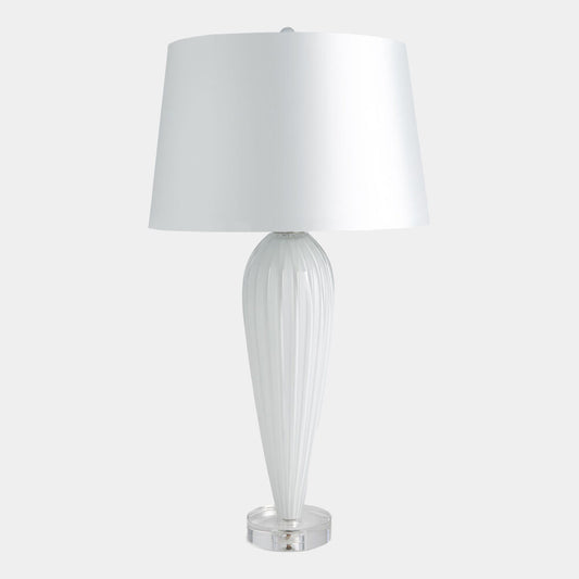 Teardrop Glass Lamp-White