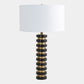 Chiamaka Marble Stack Lamp-Black