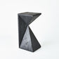 Asymmetrical Angle Side Table - Blackened Oak - Grats Decor Interior Design & Build Inc.