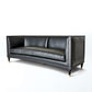Arc Sofa-Black Leather
