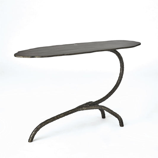Forest Blossom Side Table - Natural Iron